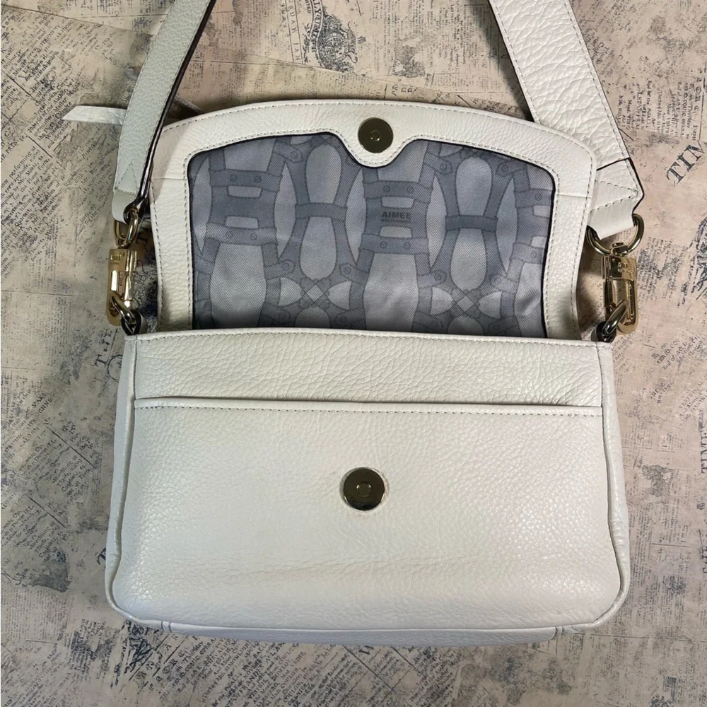 Aimee Kestenberg BILLY Watercolor Leather Convertible Crossbody Clutch Bag